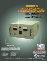 galaxy DC-ACInverter105-150VDCFront-iso9001 ... - Nova Electric