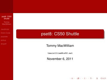 pset8: CS50 Shuttle