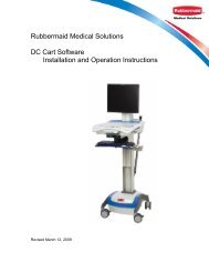 DC Cart Manual - Rubbermaid Medical Solutions