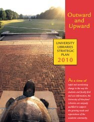 Outward and Upward - Office of the Provost - University of Maryland