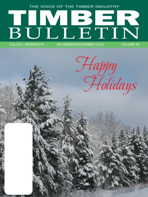 Timber Bulletin Nov/Dec - Minnesota Forest Industries