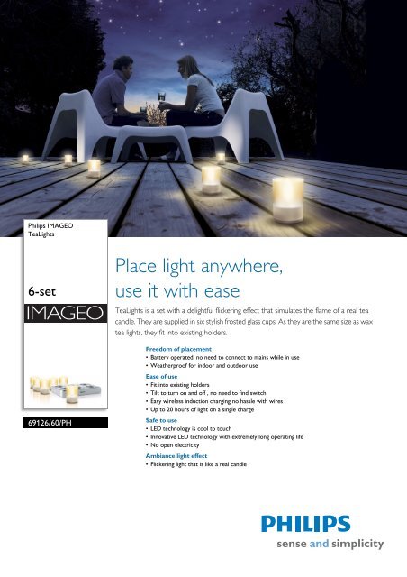 6912660PH Philips TeaLights LED Lighting from LEDVISTA