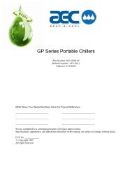GP Series Portable Chillers - AEC Package Cooling