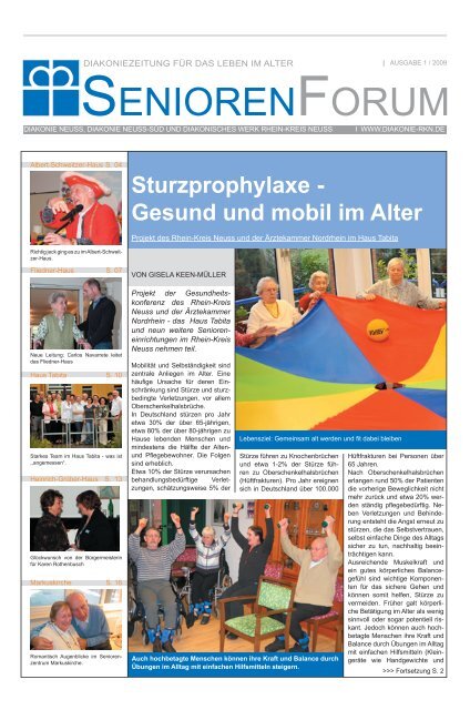 Sturzprophylaxe - Gesund und mobil im Alter - Diakonie im Rhein ...