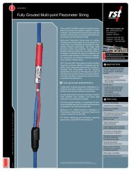 Fully Grouted Multi-point Piezometer String - MGS Europe GmbH