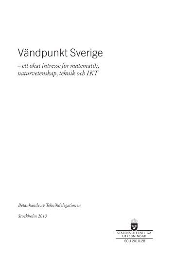 Vändpunkt Sverige - ett ökat intresse för matematik ... - Skolverket