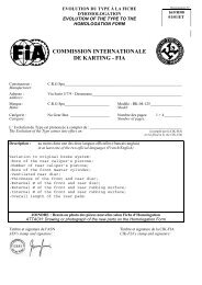 COMMISSION INTERNATIONALE DE KARTING - FIA