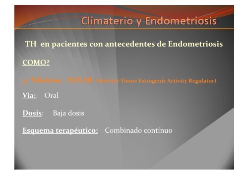 TH en pacientes con antecedentes de Endometriosis - IGBA