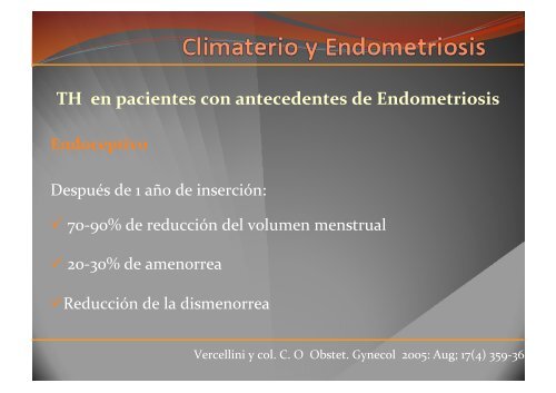 TH en pacientes con antecedentes de Endometriosis - IGBA