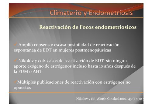 TH en pacientes con antecedentes de Endometriosis - IGBA