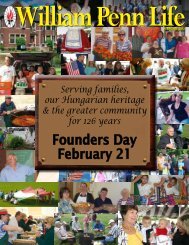 Founders Day February 21 - William Penn Life