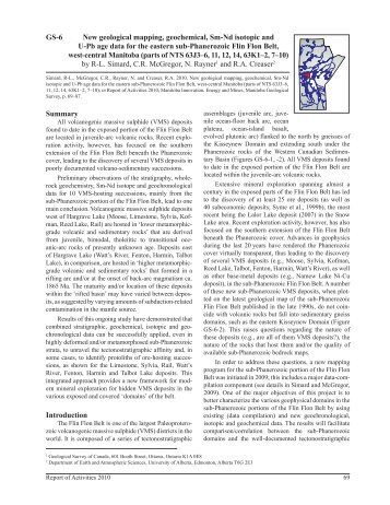 New geological mapping, geochemical, Sm-Nd isotopic and U-Pb ...