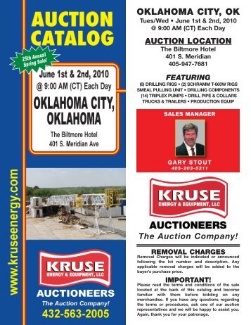 oklahoma city, ok oklaho - Kruse Energy & Equipment Auctioneers