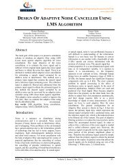 design of adaptive noise canceller using lms algorithm - ijater