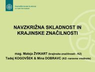 NavzkriÅ¾na skladnost in krajinske znaÄilnosti