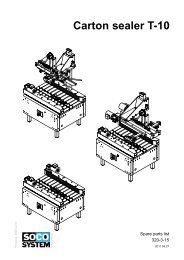 Carton sealerT-10 - Soco Systems