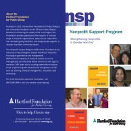 Download our brochure - Hartford Foundation for Public Giving