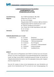 landeskrankenhaus feldkirch jahresbericht 2011 krankenhausleitung