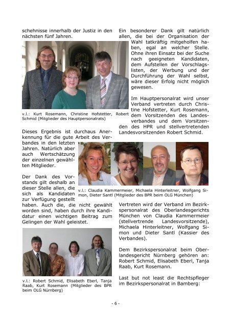 Ausgabe III 2006 - Verband Bayer. Rechtspfleger e.V.