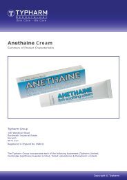 Anethaine Cream - DM Wood Medical