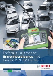 Styrenhetsdiagnos med Den nya KTS 200 frÃƒÂ¥n Bosch