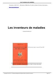 Les inventeurs de maladies - AMESSIÂ® Amessi.Org