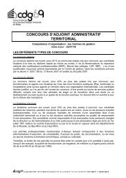 Adjoint administratif territorial de 1Ã¨re classe - CDG69