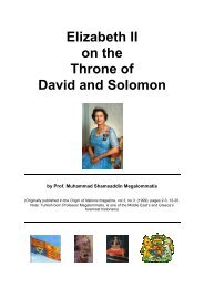 Elizabeth II on the Throne of David and Solomon - Origin of Nations