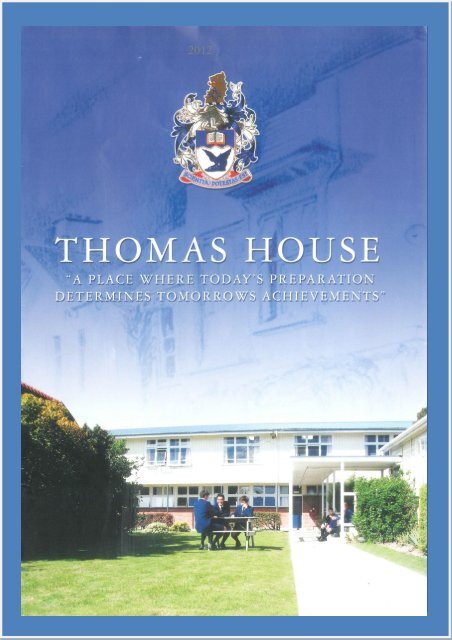 Thomas House Prospectus - Timaru Boys High School