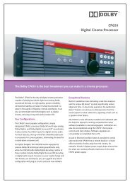 Dolby CP650 Digital Cinema Processor - Kelonik