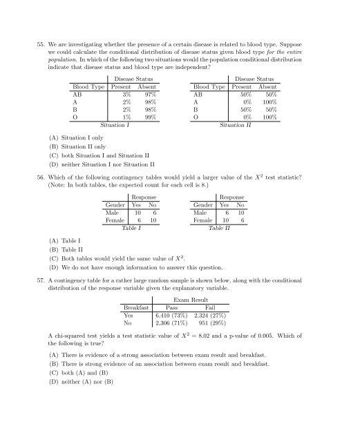 STA 3024 Exam 1 Sample Questions