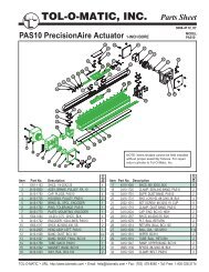 TOL-O-MATIC, INC. Parts Sheet - You are now at the Down-Load ...