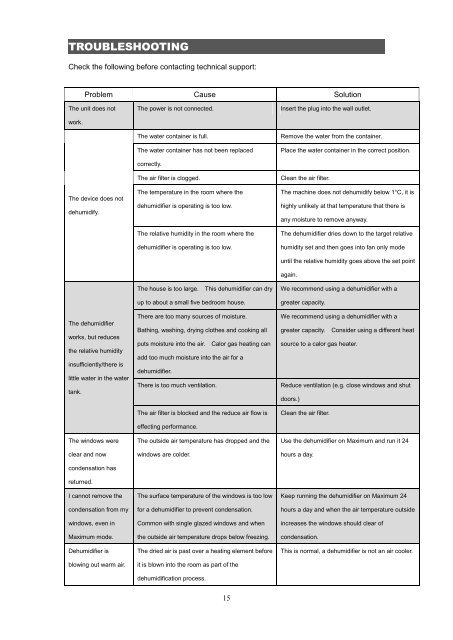 Meaco DD8L desiccant dehumidifier Instruction Manual