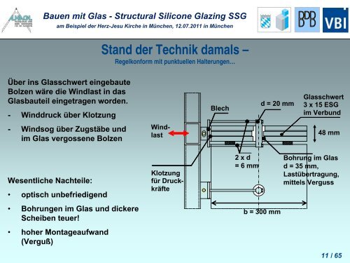 Bauen mit Glas - Structural Silicone Glazing SSG - a-hagl-ingenieure