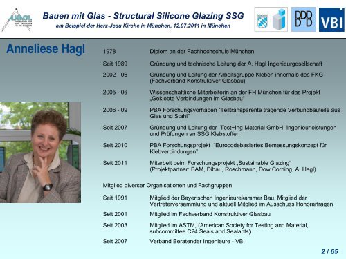 Bauen mit Glas - Structural Silicone Glazing SSG - a-hagl-ingenieure