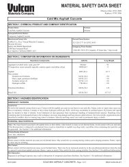 MSDS 3239-024-WT (Cold Mix Asphalt Concrete) - CALVAC Paving