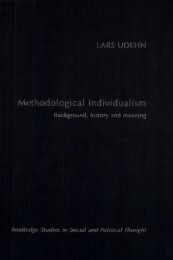 Methodological Individualism
