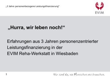 Die EVIM Reha-Werkstatt - WerkstÃ¤tten:Messe