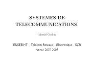 systemes de telecommunications - Martial COULON - Enseeiht