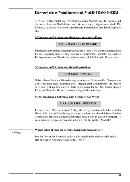 Temperatur - Vintec and Transtherm