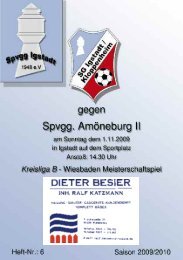 Heimspielheft 06-2009/10 - SpVgg Igstadt