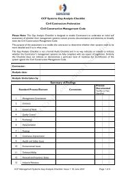 CCF Systems Gap Analysis Checklist Civil Contractors Federation ...