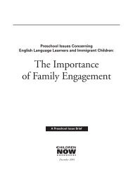 The Importance of Family Engagement - Children Now