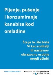 Pijenje, puÅ¡enje i konzumiranje kanabisa kod omladine