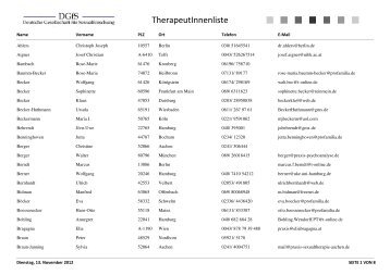 Liste alphabetisch - Dgfs