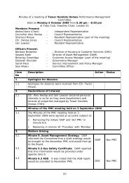 Item 11-2 - Draft minutes of PMC - Tower Hamlets Homes