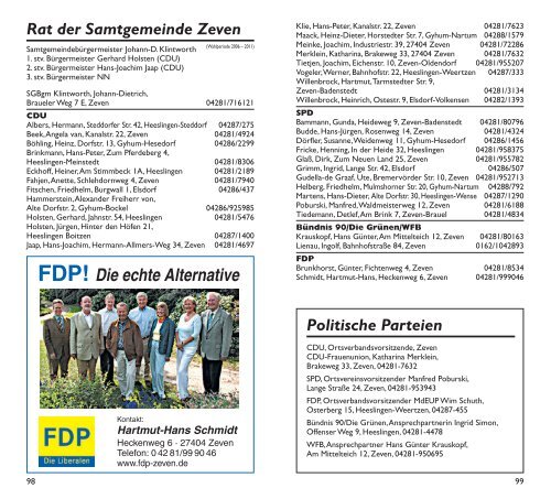 FDP! Die echte Alternative - Samtgemeinde Zeven