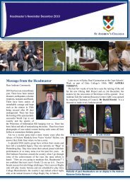 Message from the Headmaster - A Family of Schools