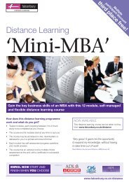 Mini MBA DL - Falconbury
