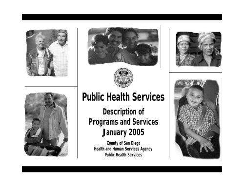 Public Health Services Description of Programs and Services